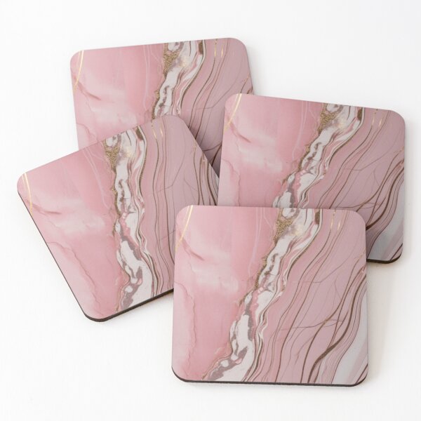 Item preview, Pink Carrera Marble with Gold Veins designed and sold by CraftedHome.