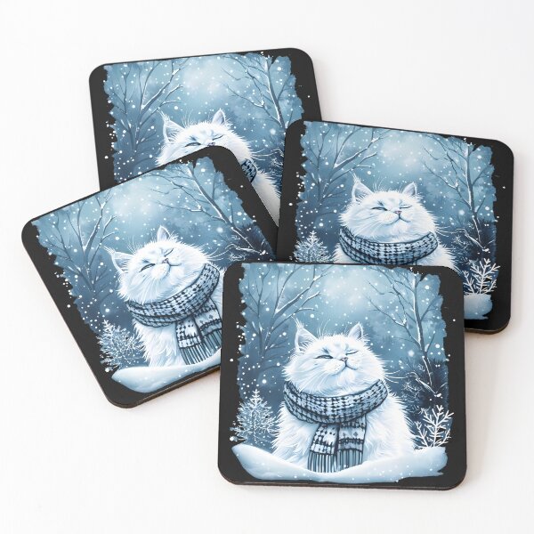 Item preview, Christmas cat Winter Cat designed and sold by Uglyandcute.