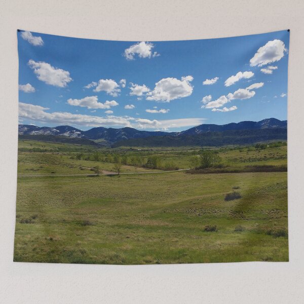 Item preview, Grass lands, mountains and blue skies. designed and sold by claireseyeview.