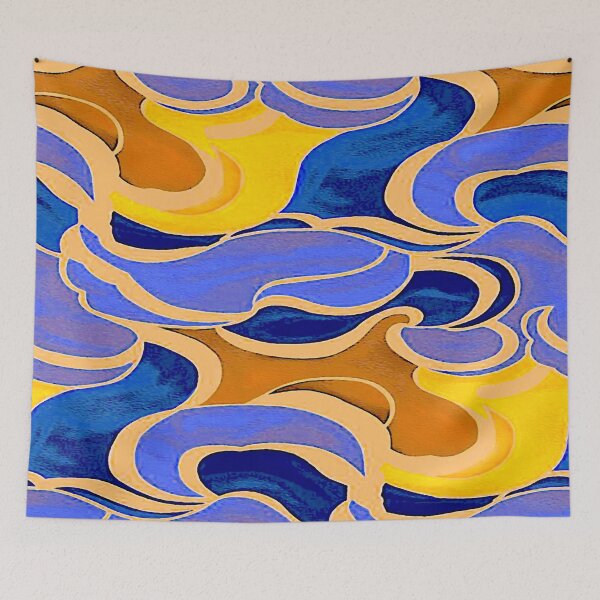 Item preview, Curving Line Abstract designed and sold by ViaARTfactory.