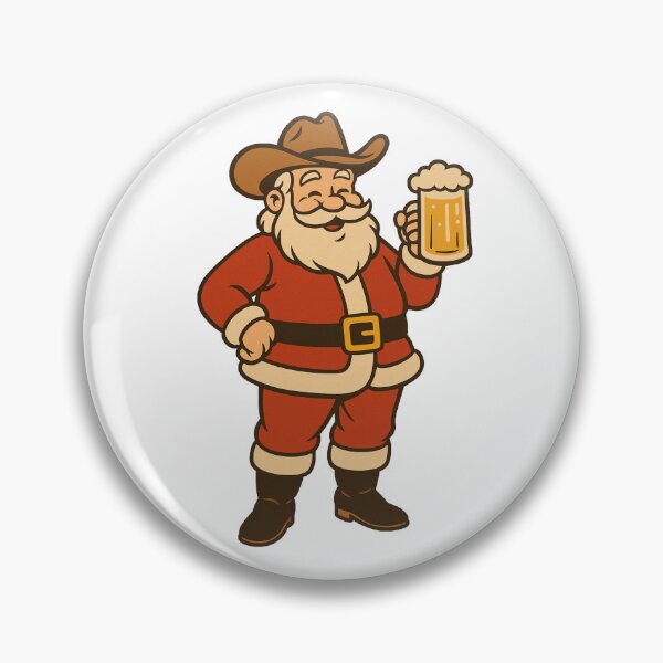 Item preview, Cowboy Santa With Beer designed and sold by humroid.