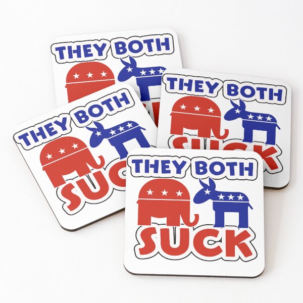 Item preview, Democrat and Republican, They Both Suck designed and sold by Simorgh11.