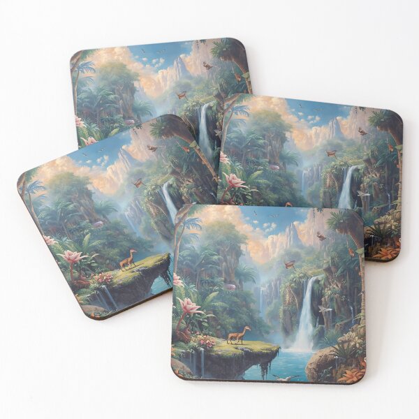Item preview, The Enchanted Jurassic Cascade designed and sold by madseasonstudio.