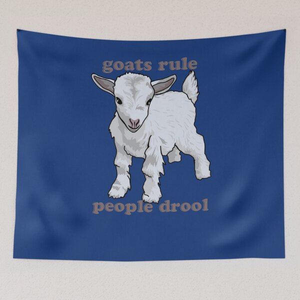 Item preview, Goats Rule People Drool Mounted Print designed and sold by shophanhanh.