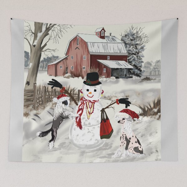Item preview, Chinese Cresteds Christmas designed and sold by Scwdesign.