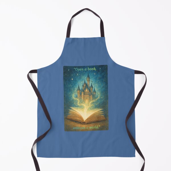 Item preview, “Open a book, unleash a world.” designed and sold by Brickroad Dsigns.