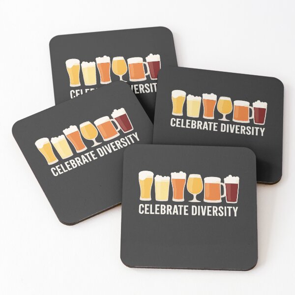 Item preview, Celebrate Beer Diversity Glass Lineup designed and sold by Endorphin Ink.