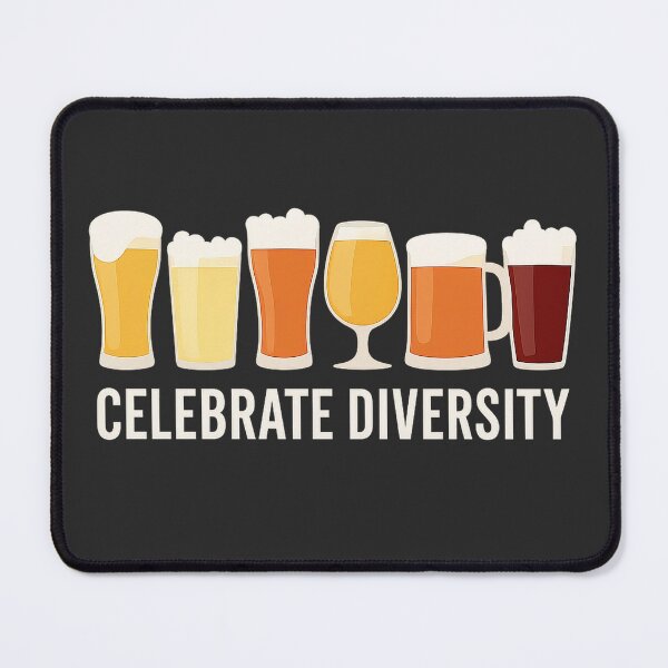 Item preview, Celebrate Beer Diversity Glass Lineup designed and sold by Endorphin Ink.
