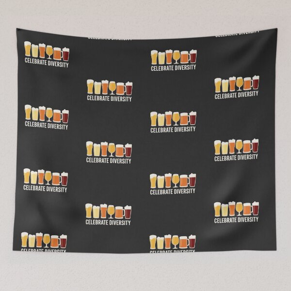 Item preview, Celebrate Beer Diversity Glass Lineup designed and sold by Endorphin Ink.