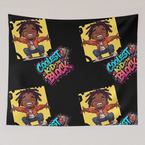 Item preview, Coolest Kid in the block- Colorful Graffiti Style Art designed and sold by circleback.