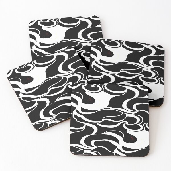 Item preview, Curving Black and White Abstract designed and sold by ViaARTfactory.
