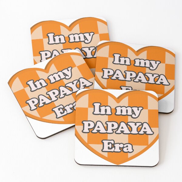 Item preview, In My Papaya Era | Cute Retro Motorsport Aesthetic Heart Design designed and sold by RacingCuties.