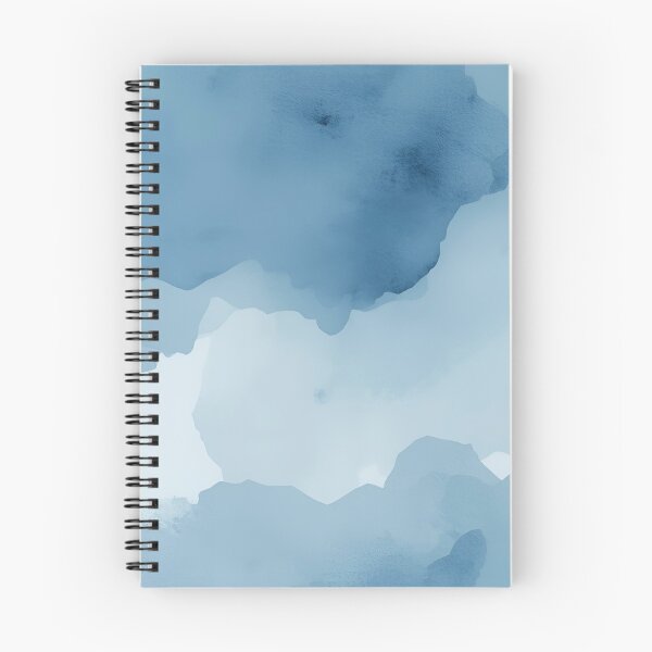 Item preview, Soft Mist Watercolor – Light Blue Minimal Art designed and sold by MonoshiroStudio.