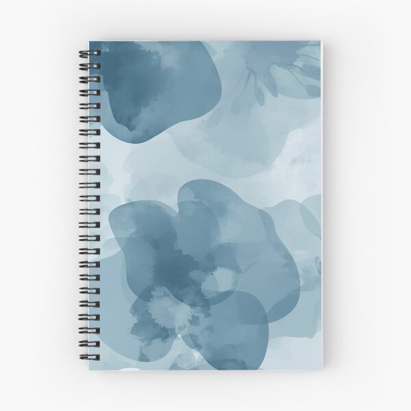 Item preview, Blue Watercolor Floral Bloom – Abstract Japanese Flower Art designed and sold by MonoshiroStudio.