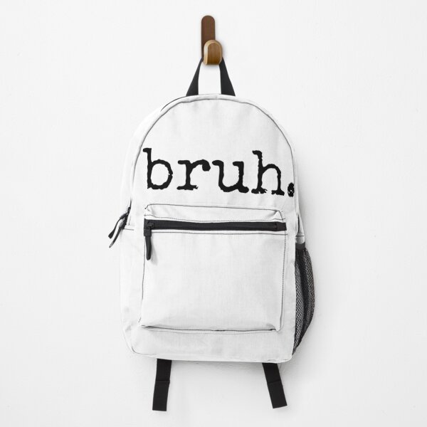 Item preview, "bruh." Minimalist Typewriter Typography Statement designed and sold by WHITE FLAME PRINTS.