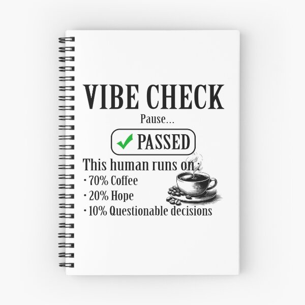 Item preview, Vibe Check Passed ✅ | Coffee Powered Human designed and sold by SmartDesigner-.