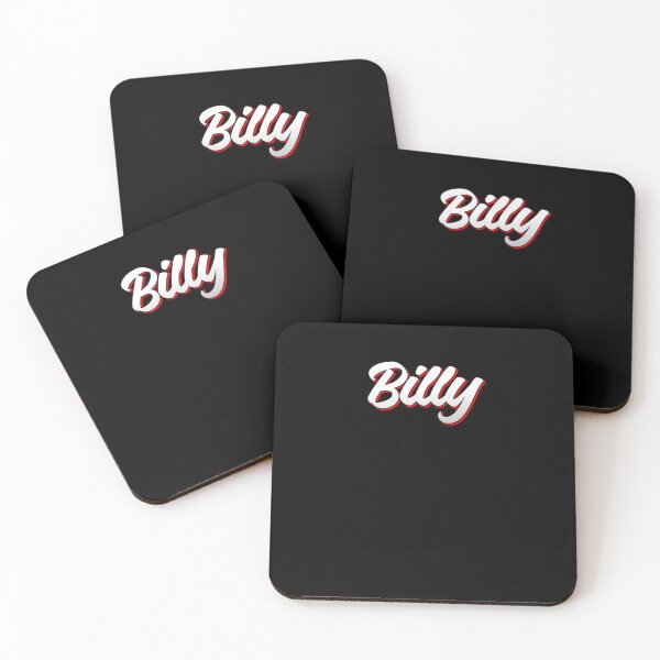Item preview, Retro Billy Name Label (Black) Sticker designed and sold by shophophan.