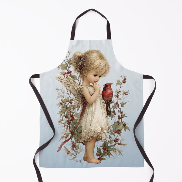 Item preview, Little Angel with Red Cardinal designed and sold by Eclectic Monkey.