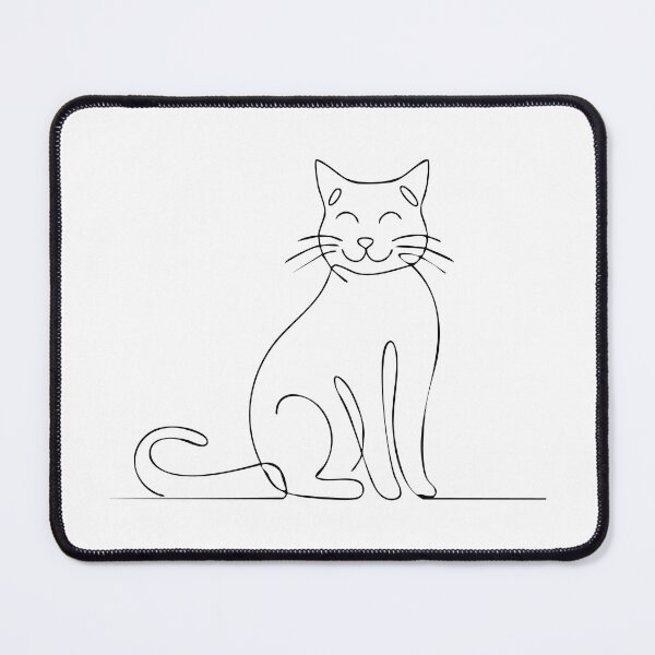 Item preview, Minimalist Line Art Cat designed and sold by Gâteau Merveilleux.