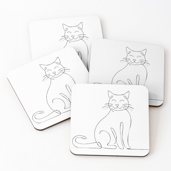 Item preview, Minimalist Line Art Cat designed and sold by Gâteau Merveilleux.