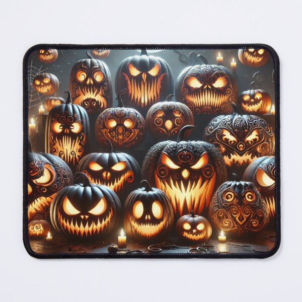 Item preview, The Sinister Symphony of Jack-o'-Lanterns designed and sold by WheelieGdArt.