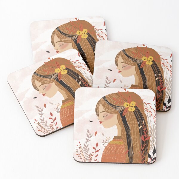 Item preview, Beautiful Girl With Long Hiar designed and sold by Julie Soricelli Designs.
