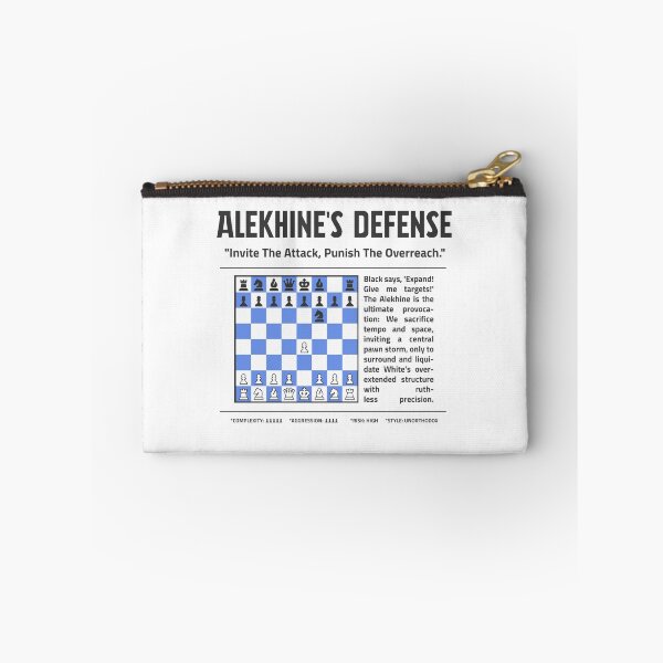 Item preview, ALEKHINE'S DEFENSE Chess T-Shirt | Punish the Overreach designed and sold by Sorcend.
