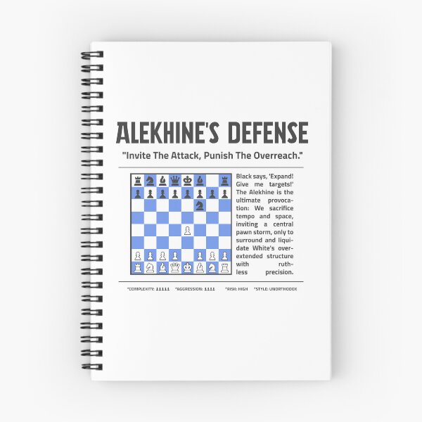 Item preview, ALEKHINE'S DEFENSE Chess T-Shirt | Punish the Overreach designed and sold by Sorcend.