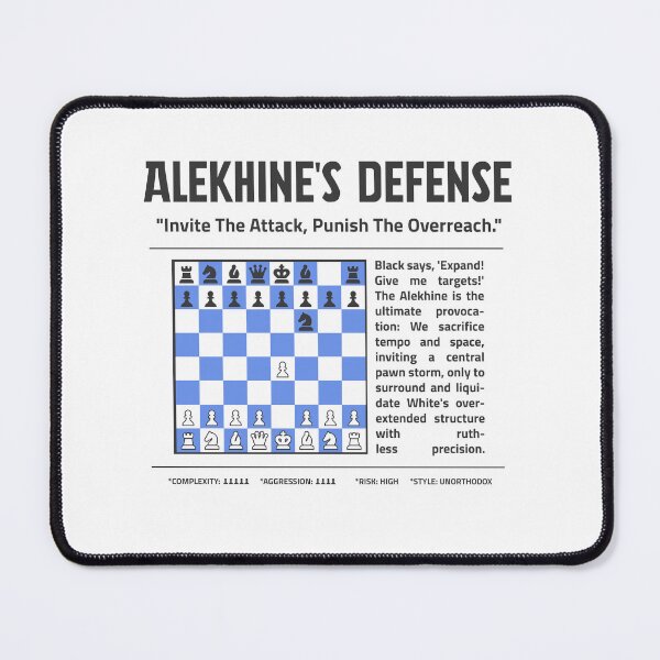 Item preview, ALEKHINE'S DEFENSE Chess T-Shirt | Punish the Overreach designed and sold by Sorcend.
