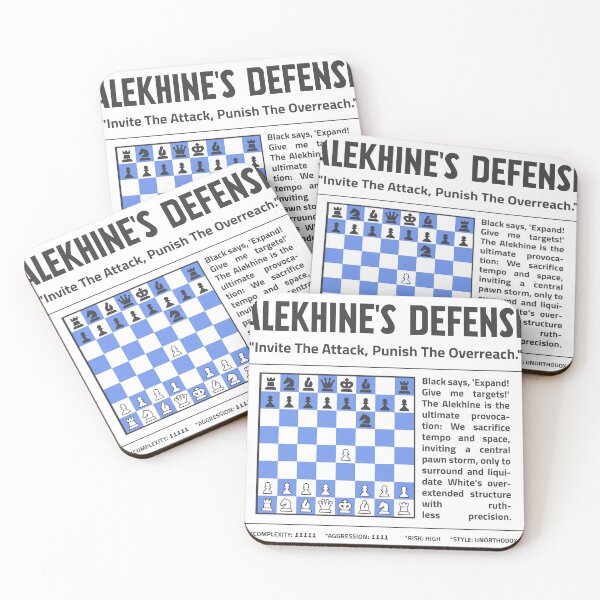 Item preview, ALEKHINE'S DEFENSE Chess T-Shirt | Punish the Overreach designed and sold by Sorcend.