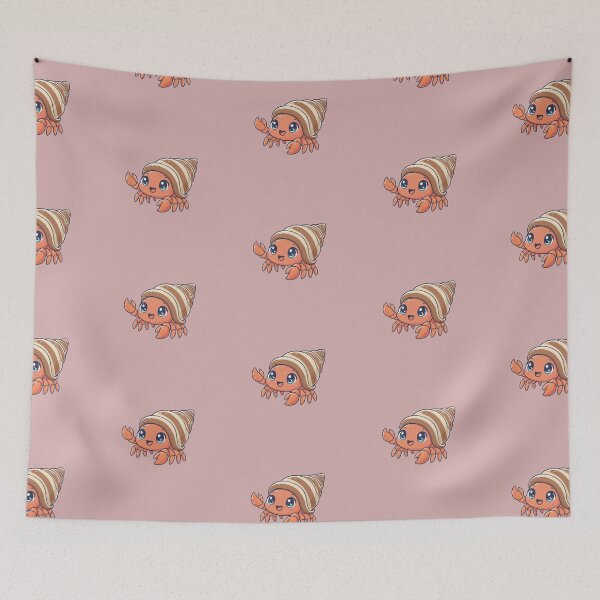 Item preview, Cute Baby Hermit Crab Cartoon With Big Eyes designed and sold by LightArt25.