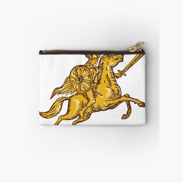 Item preview, Valkyrie Warrior Riding Horse Sword Etching designed and sold by patrimonio.