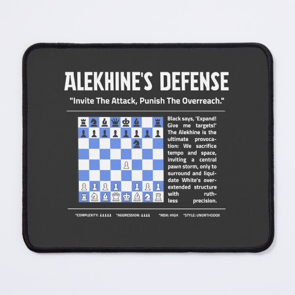 Item preview, ALEKHINE'S DEFENSE Chess T-Shirt | Punish the Overreach designed and sold by Sorcend.
