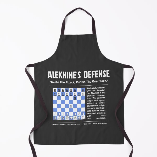 Item preview, ALEKHINE'S DEFENSE Chess T-Shirt | Punish the Overreach designed and sold by Sorcend.