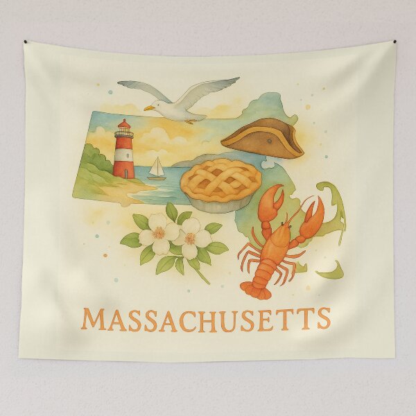 Item preview, Massachusetts designed and sold by Dream Whimspirations.