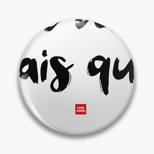Item preview, A Certain Something – French Idiom, Minimalist Typography designed and sold by FrancophileFun.