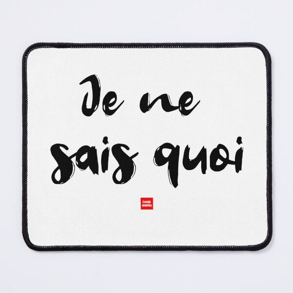 Item preview, A Certain Something – French Idiom, Minimalist Typography designed and sold by FrancophileFun.