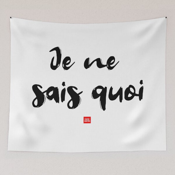 Item preview, A Certain Something – French Idiom, Minimalist Typography designed and sold by FrancophileFun.