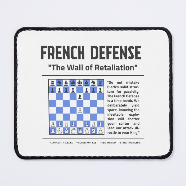 Item preview, FRENCH DEFENSE Chess Opening T-Shirt | The Wall of Retaliation designed and sold by Sorcend.