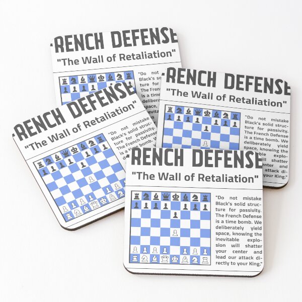 Item preview, FRENCH DEFENSE Chess Opening T-Shirt | The Wall of Retaliation designed and sold by Sorcend.