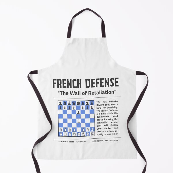 Item preview, FRENCH DEFENSE Chess Opening T-Shirt | The Wall of Retaliation designed and sold by Sorcend.