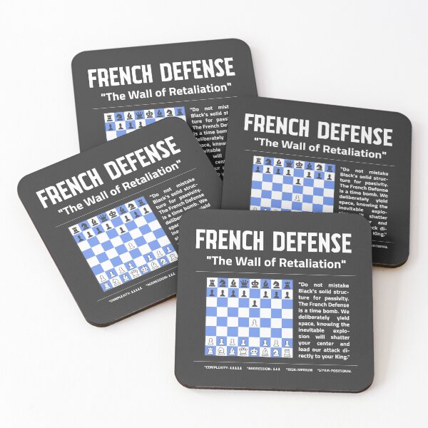 Item preview, FRENCH DEFENSE Chess Opening T-Shirt | The Wall of Retaliation designed and sold by Sorcend.