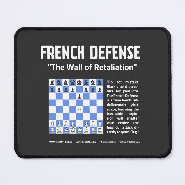 Item preview, FRENCH DEFENSE Chess Opening T-Shirt | The Wall of Retaliation designed and sold by Sorcend.