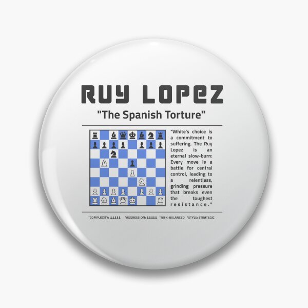 Item preview, RUY LOPEZ Chess T-Shirt | The Spanish Torture Opening designed and sold by Sorcend.