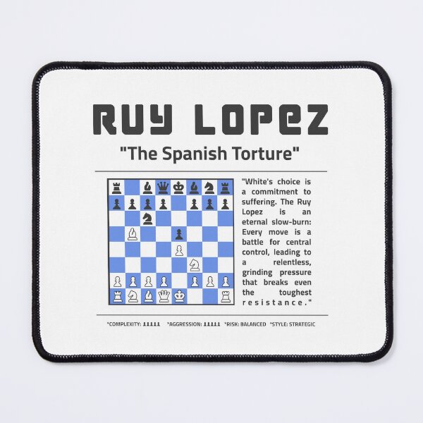 Item preview, RUY LOPEZ Chess T-Shirt | The Spanish Torture Opening designed and sold by Sorcend.