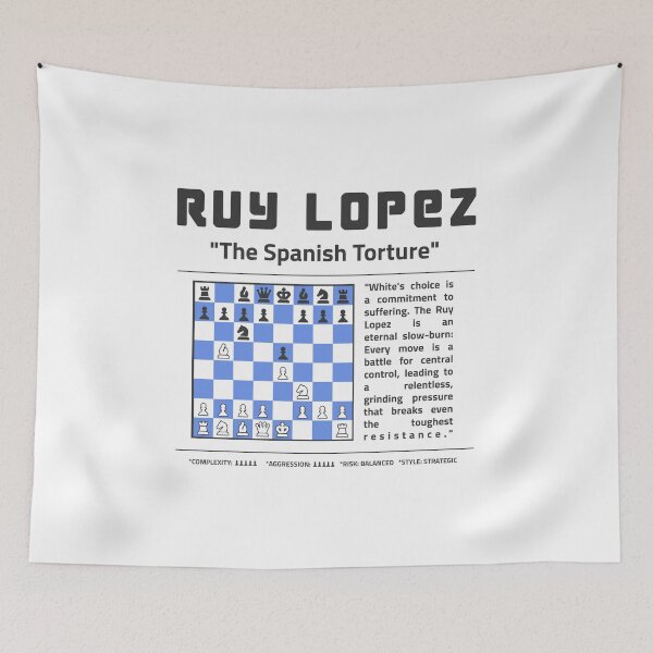 Item preview, RUY LOPEZ Chess T-Shirt | The Spanish Torture Opening designed and sold by Sorcend.
