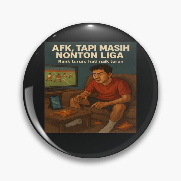 Item preview, AFK Tapi Masih Nonton Liga — Indo Gamer League designed and sold by POD DYNASTY.