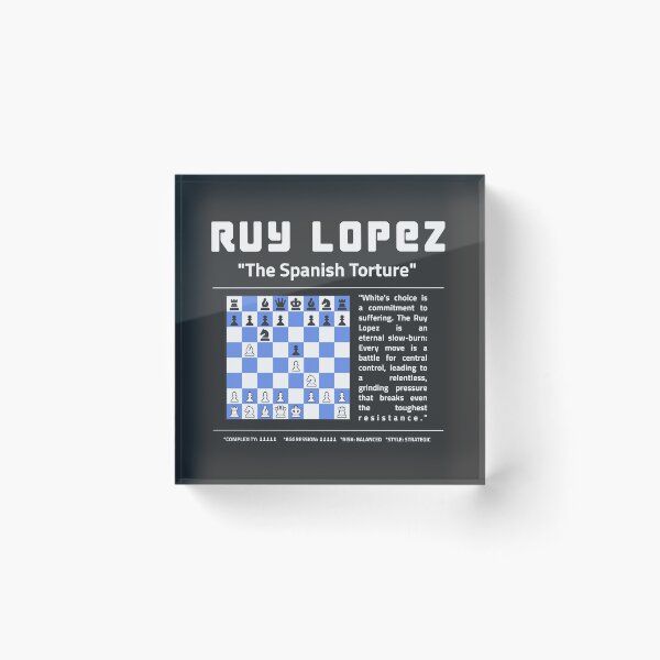 Item preview, RUY LOPEZ Chess T-Shirt | The Spanish Torture Opening designed and sold by Sorcend.