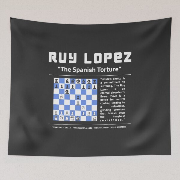 Item preview, RUY LOPEZ Chess T-Shirt | The Spanish Torture Opening designed and sold by Sorcend.