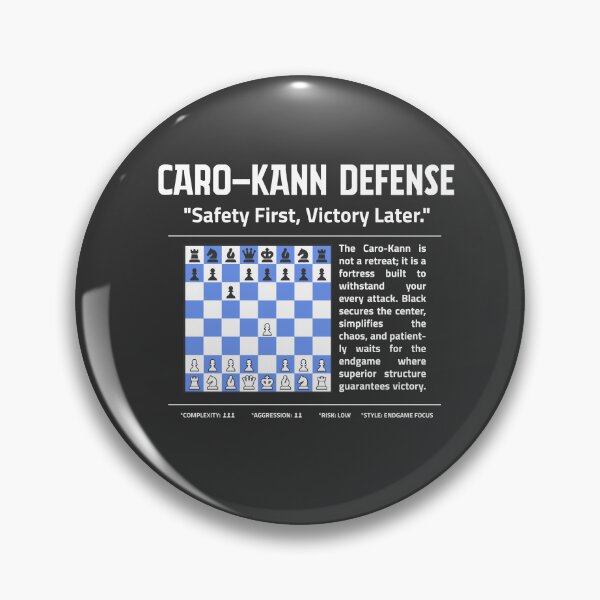 Item preview, CARO-KANN DEFENSE Chess T-Shirt | Safety First. Victory Later. designed and sold by Sorcend.